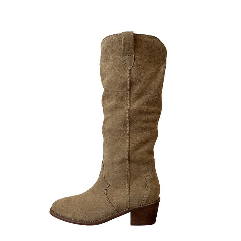 Boots | Nevada Western Knee-High Boot – Block Heel  –  Womens Boots Boots