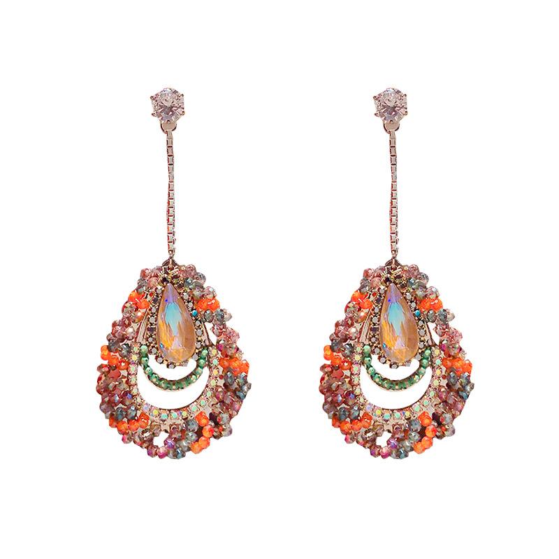 Earrings | Toammaa Chandelier Earrings  –  Womens Accessories Dark Green