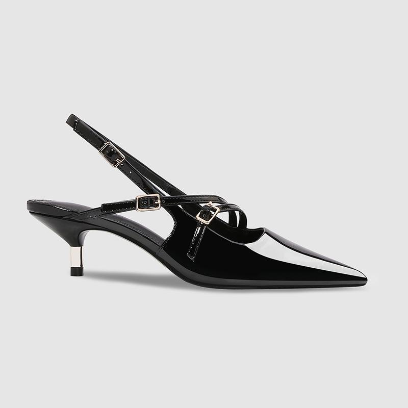 Heels | Etheria Slingback Pump  –  Womens Heels Black