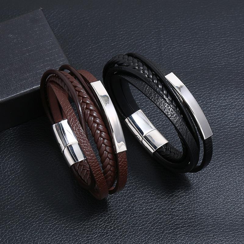 Jewelry & Watches | Cobbler Bracelet  –  Mens Accessories Brown