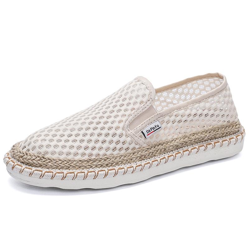 Loafers & Slip-Ons | Kianou Espadrille  –  Mens Casual Shoes Beige