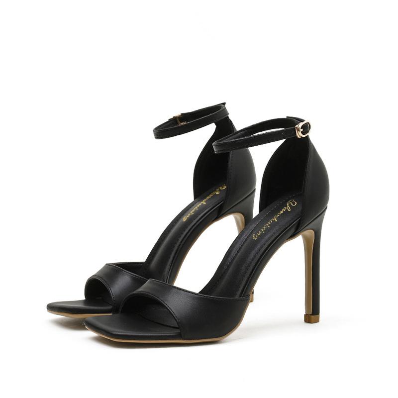 Sandals | Creride Strappy Heeled Sandal  –  Womens Heels Black