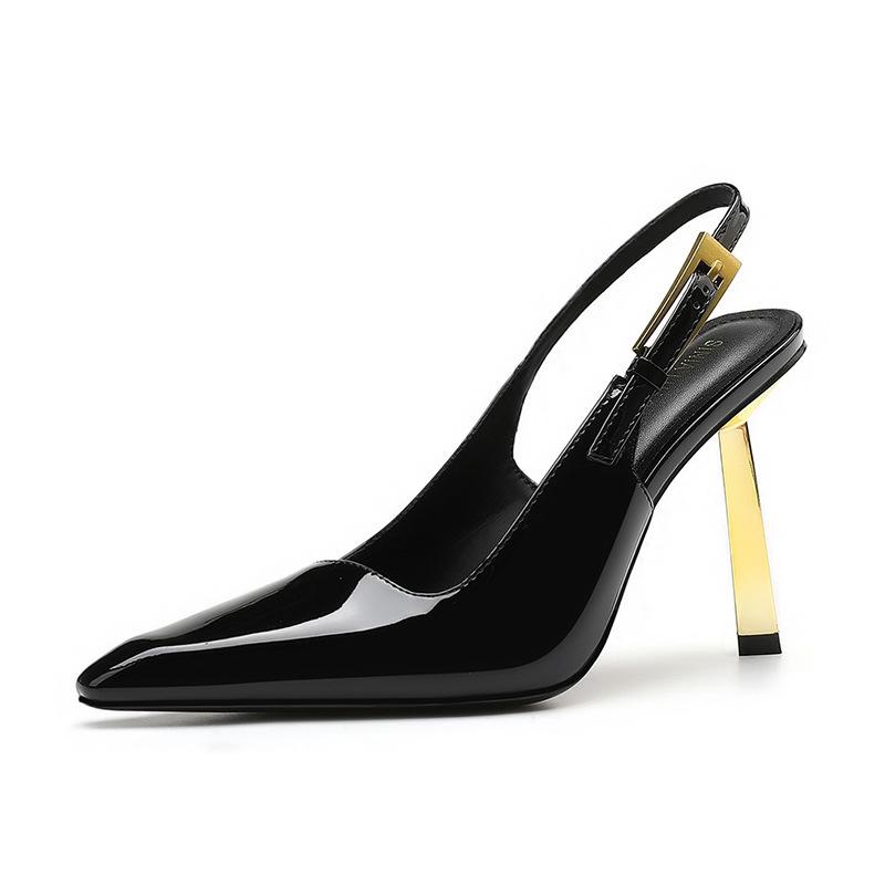 Slingbacks | Marysa Slingback High Heel  –  Womens Heels Black