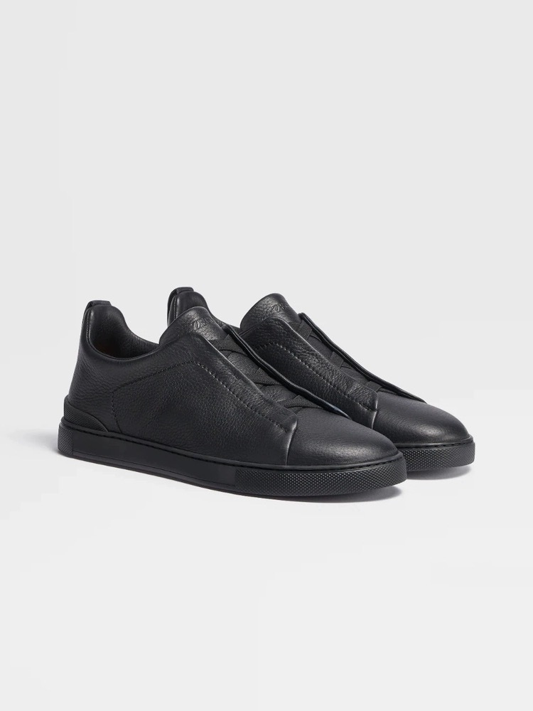 Sneakers | Midtown Low Top Sneaker  –  Mens Mens Black/Black Synthetic Smooth