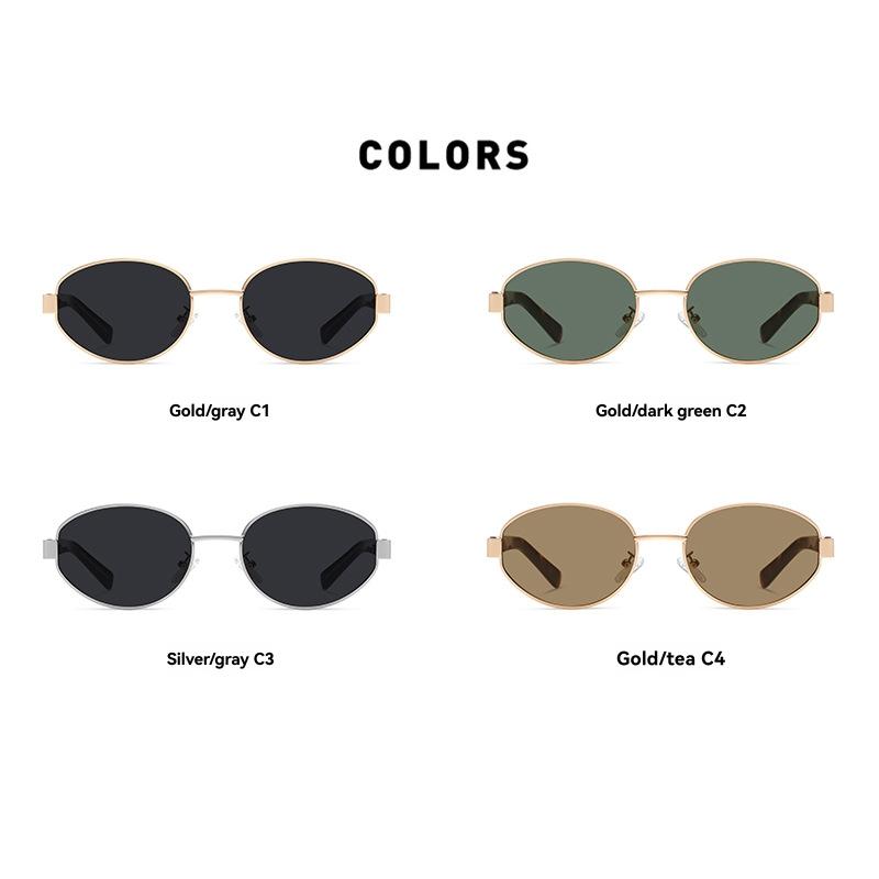 Sunglasses | Unirerin Oval Sunglasses  –  Womens Accessories Gold