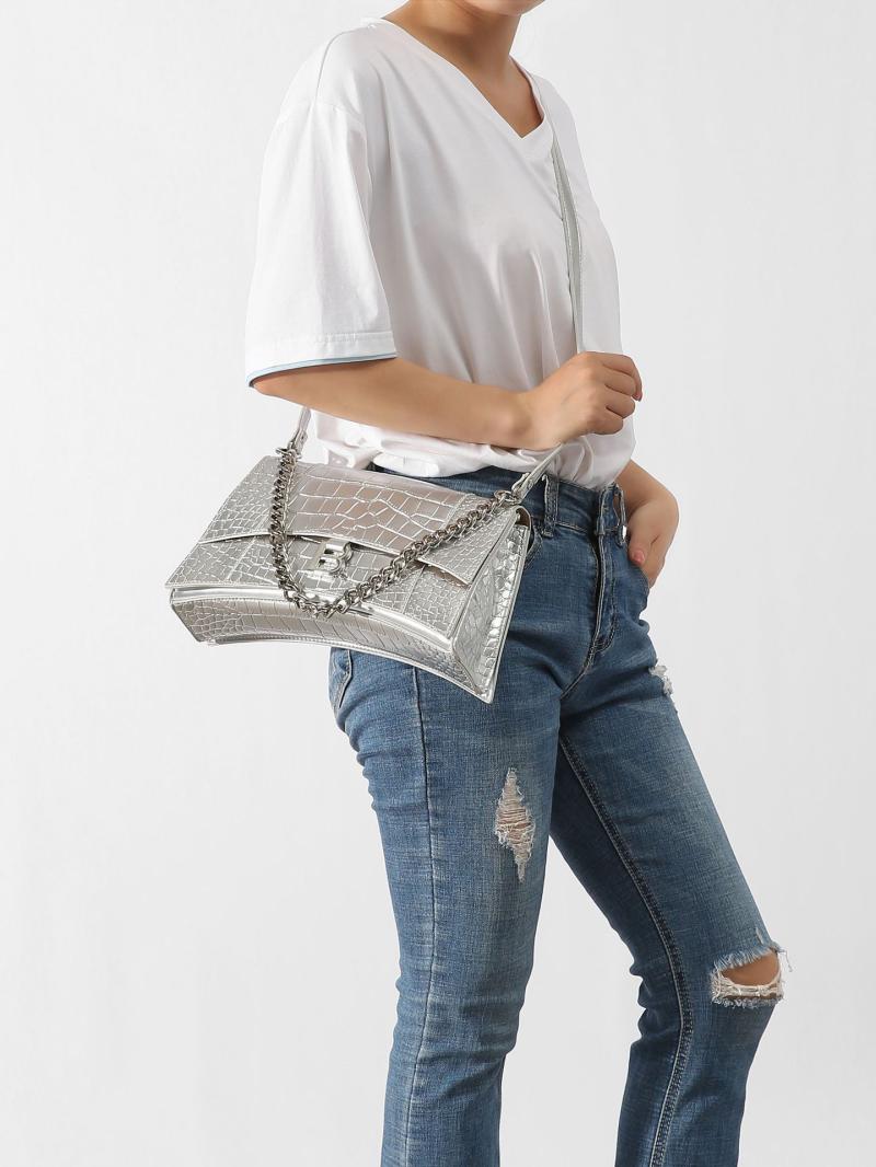 Top Handle Bags | Lucenaax Top Handle Bag  –  Womens Bags Silver